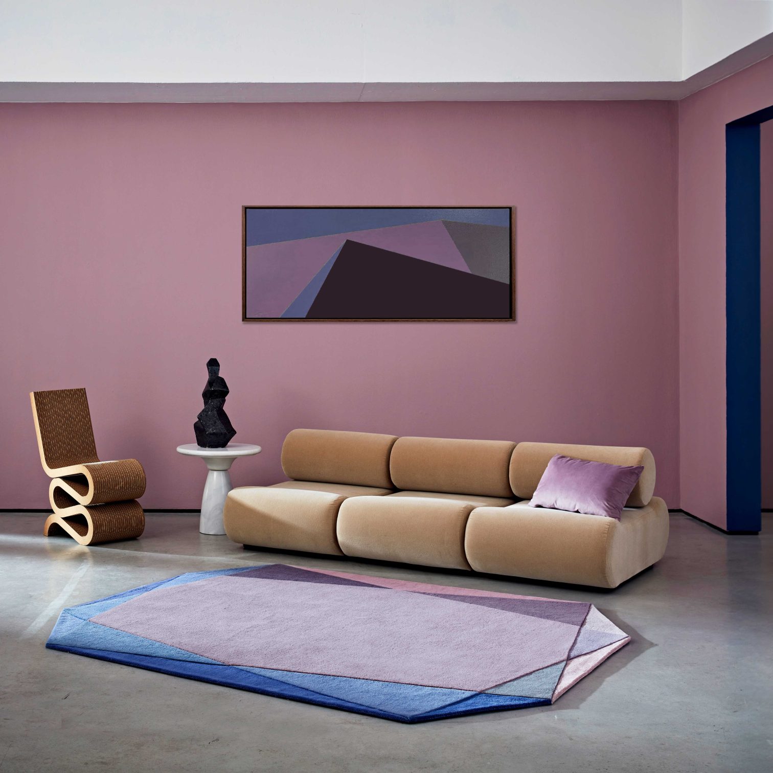 Jeweled Rug Jewel Rug (Aqua Glass) - Sonya Winner Vibrant Contemporary Rugs