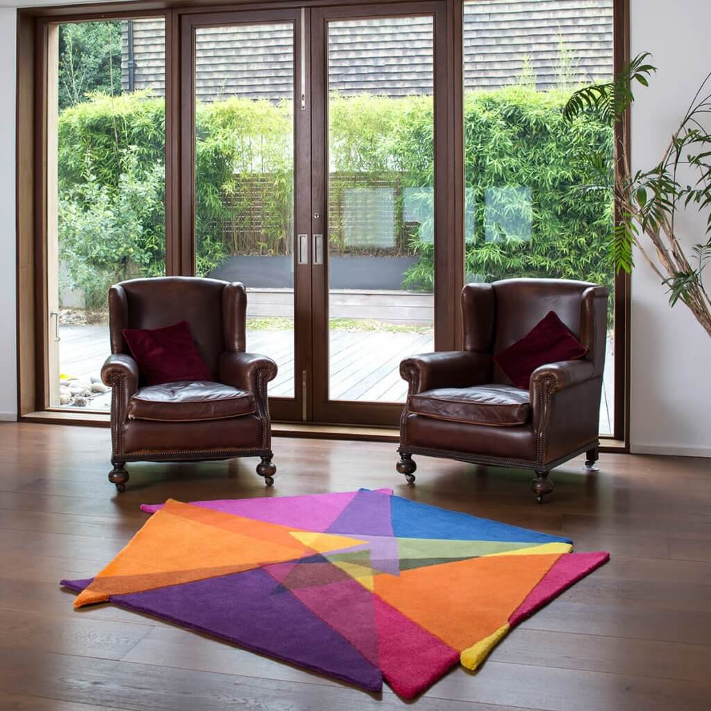 Colourful Abstract Rugs - Vortex