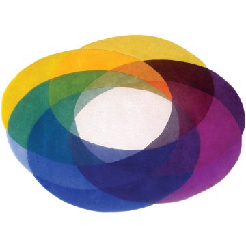 Colourful Modern Rug - Colour Wheel