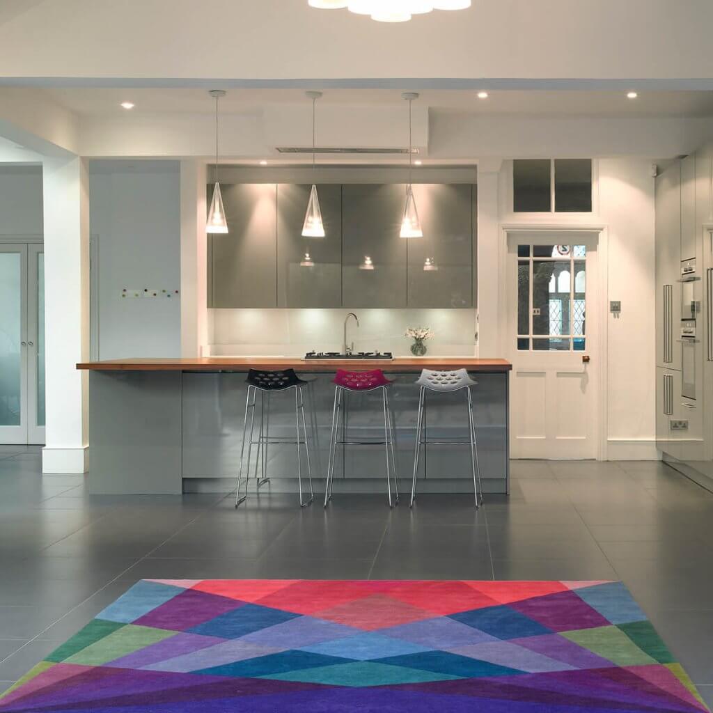 Contemporary Designer Rug - After the Rainbow