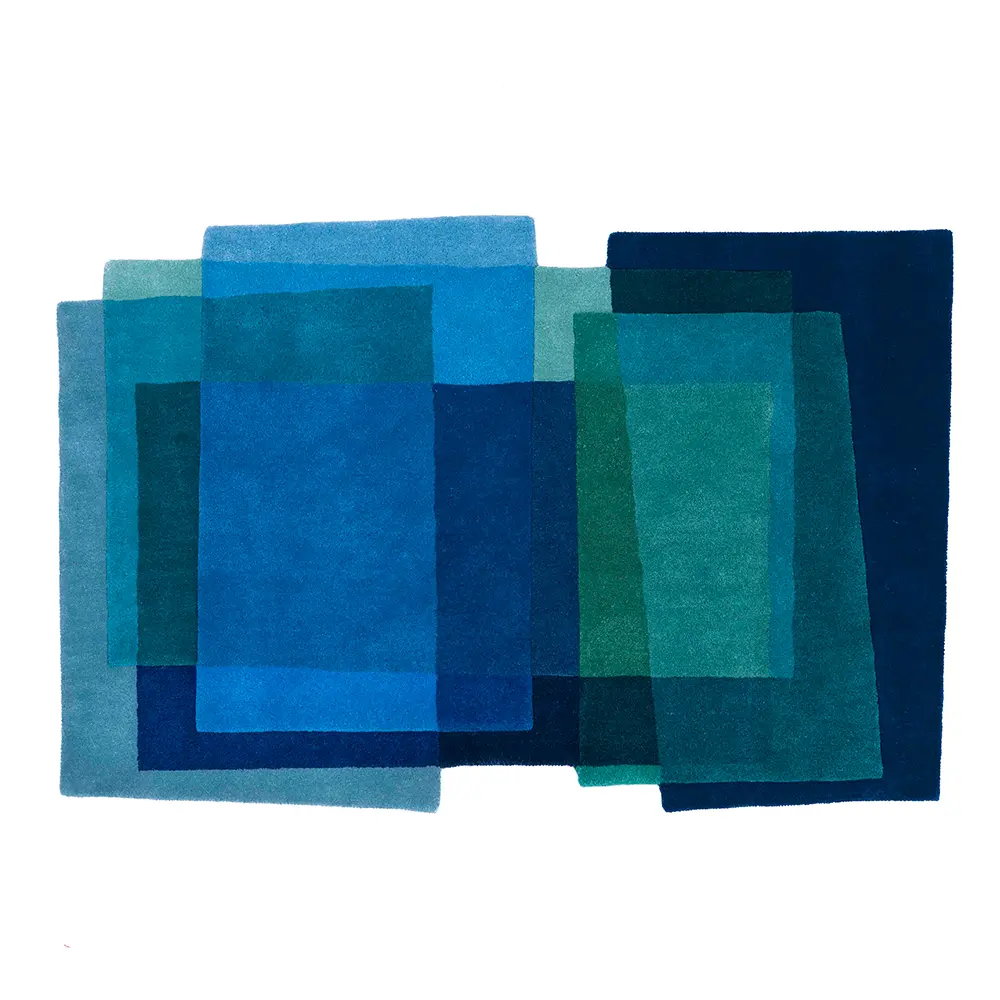 After Albers Cornflower rug