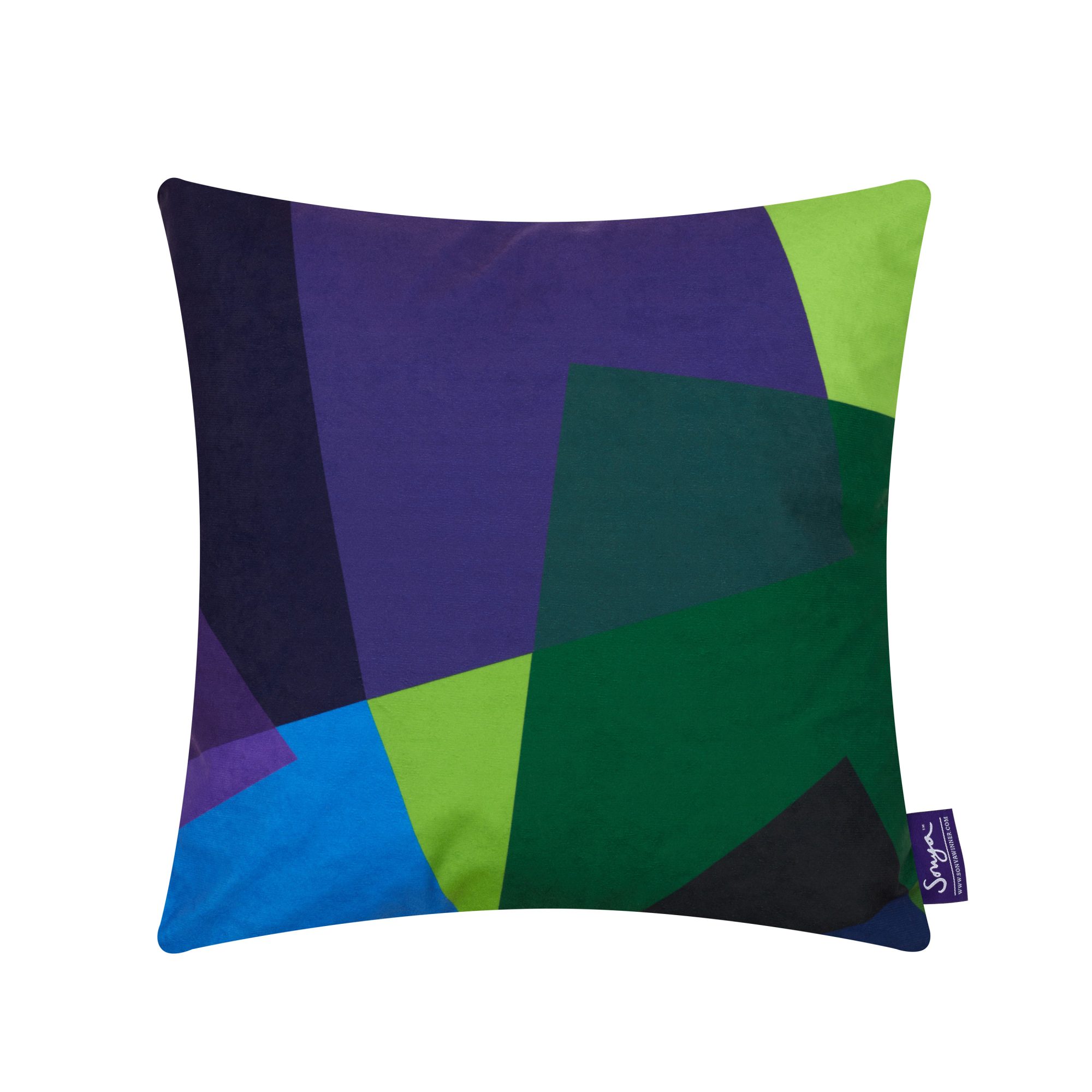 After Matisse Cushion (Green & Blue) | Sonya Winner Contemporary Rugs