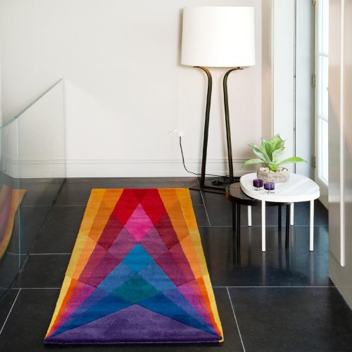 Multi Coloured Runner Rug Rainbow Sonya Winner Contemporary Rugs