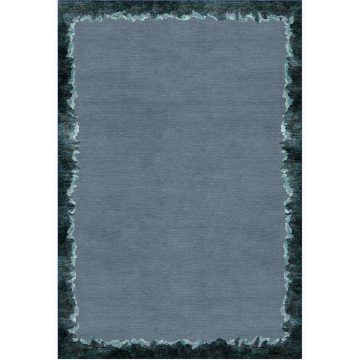 Contemporary Luxury Designer Blue Area Rug - Rockpool