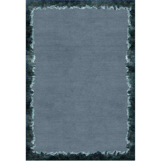 Contemporary Luxury Designer Blue Area Rug - Rockpool