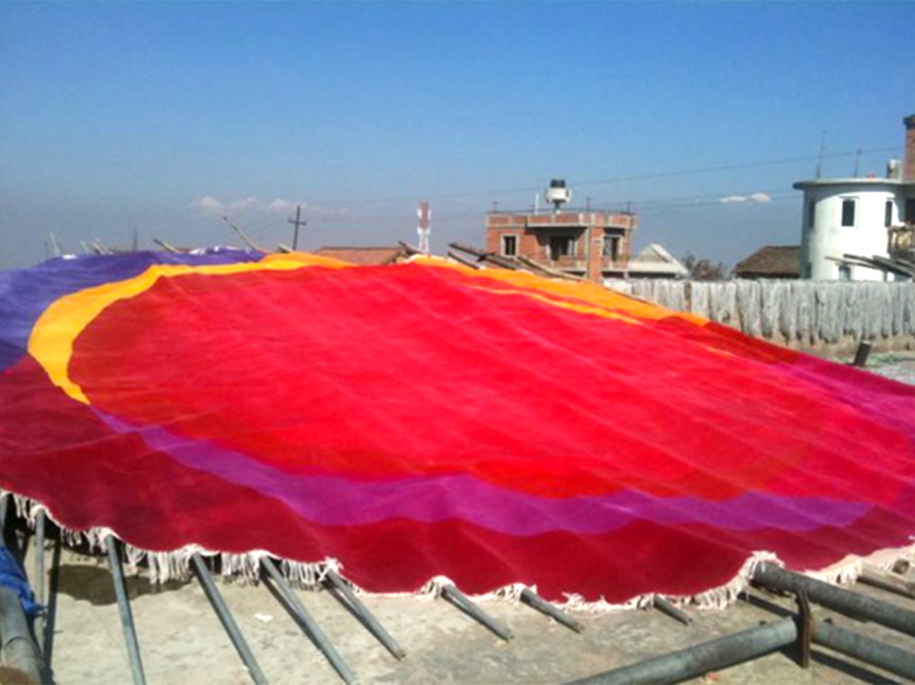 Deep Sunset Rug Deep Sunset in Kathmandu - Sonya Winner Vibrant Contemporary Rugs