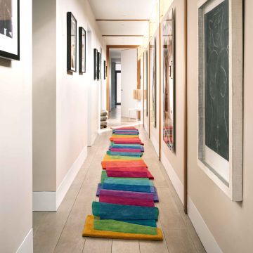 Modern Colourful Rainbow Magic Stepping Stones Runner