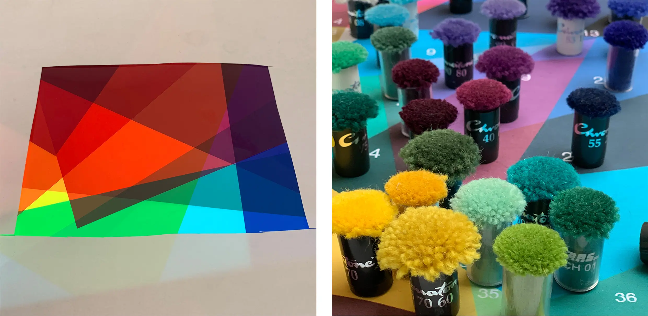 KAL poms and artwork