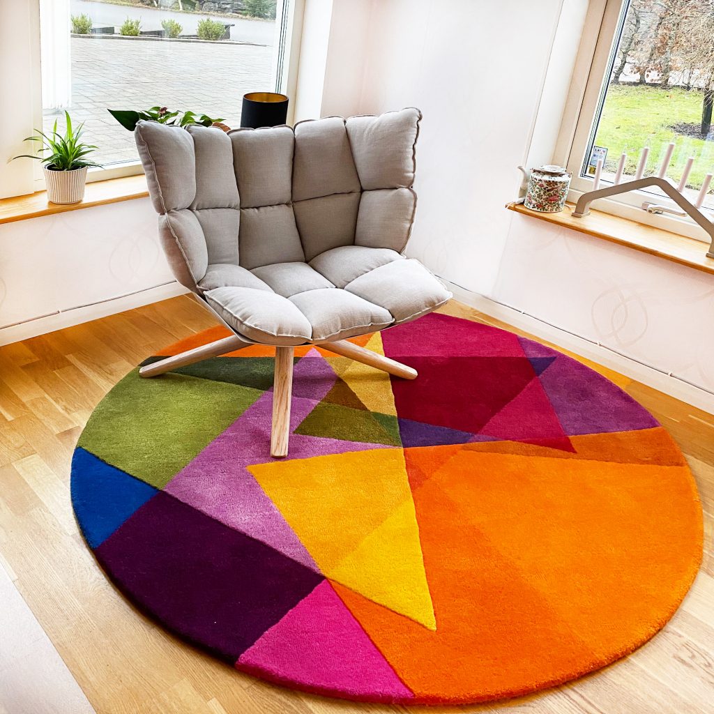 Vortex Circular Rug Sonya Winner Vibrant Contemporary Rugs