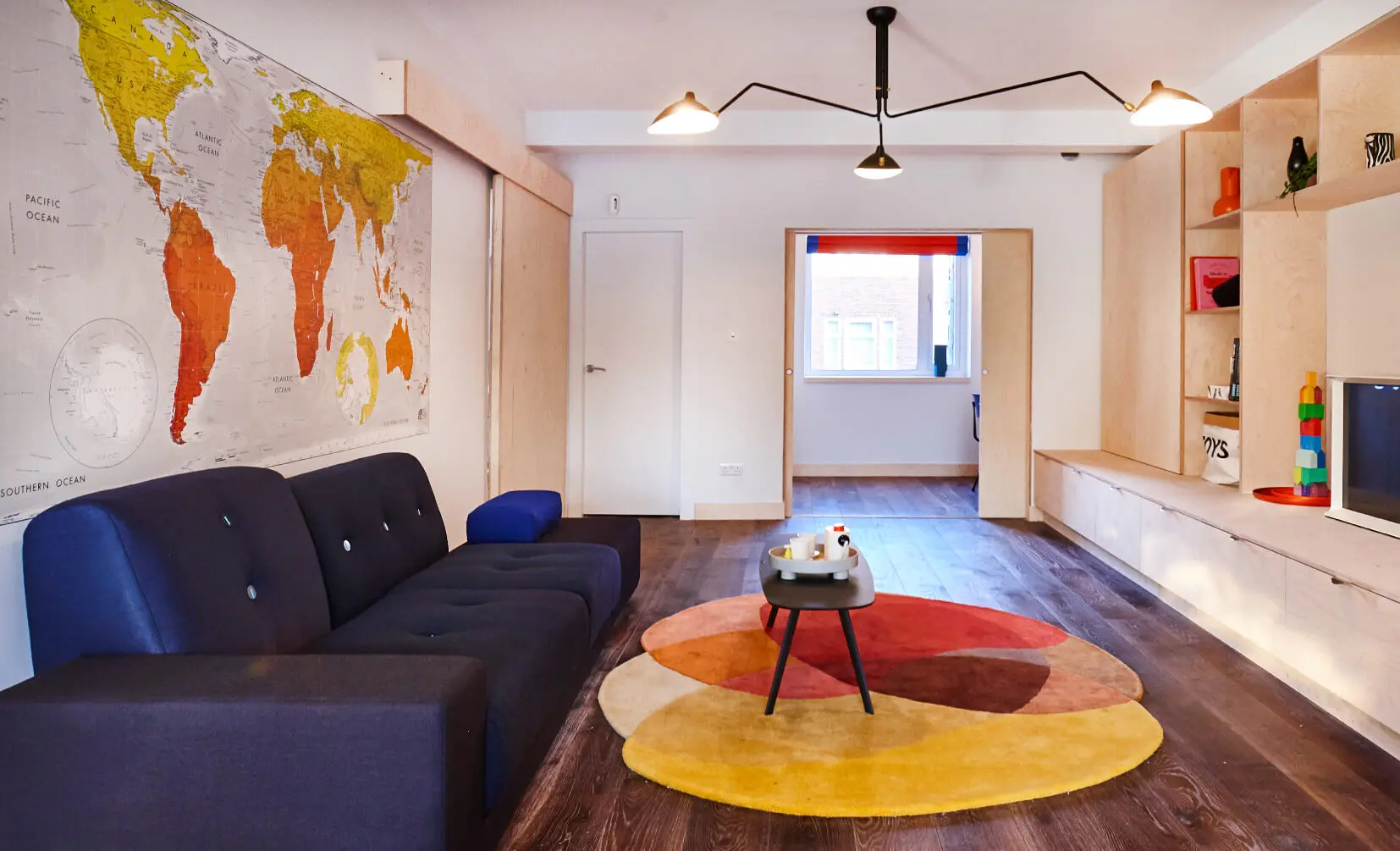 Mid Century Modern Rug - Jellybean Mango