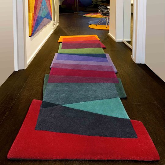 Multicoloured Designer Runner Rug