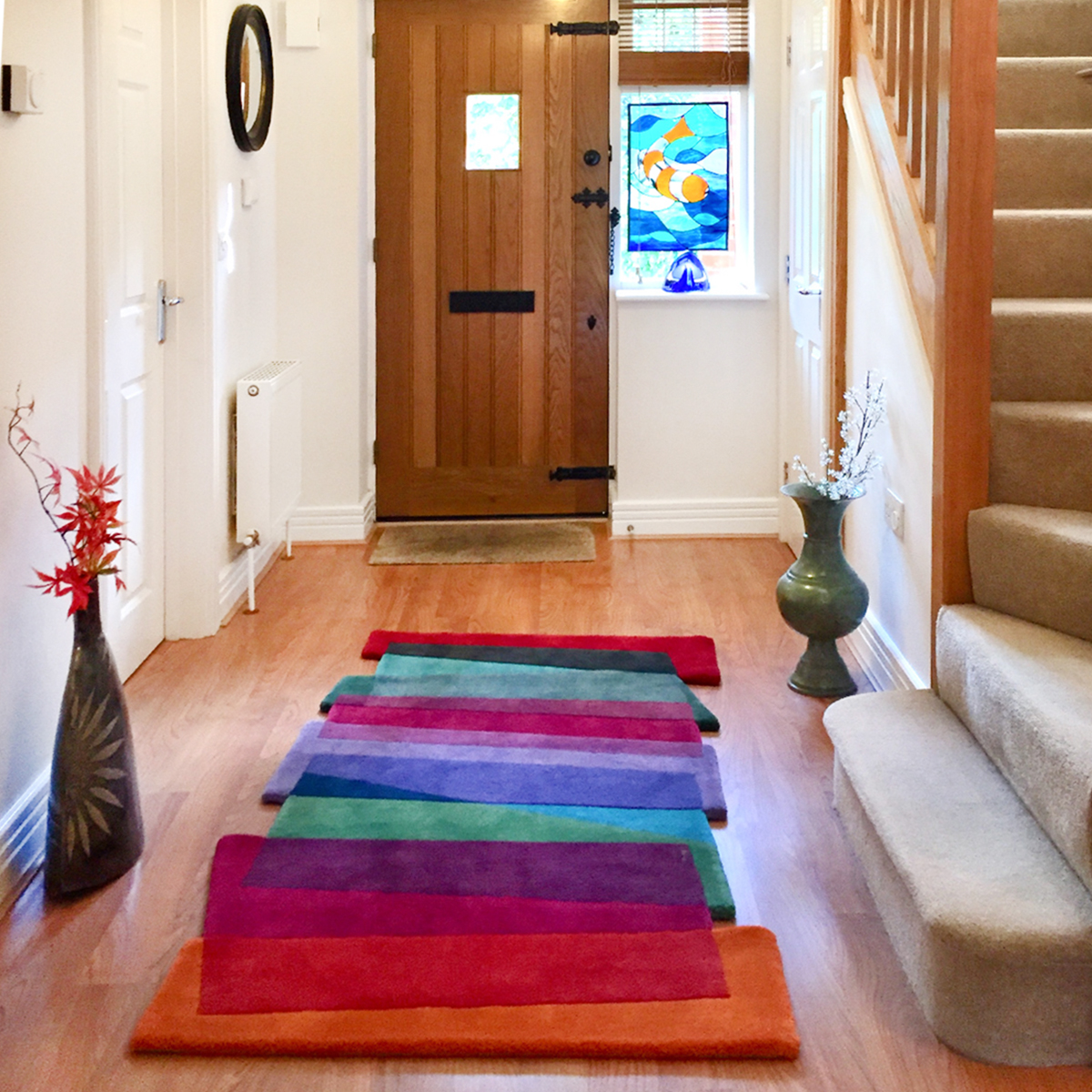 Modern Runner Rug for Entryway