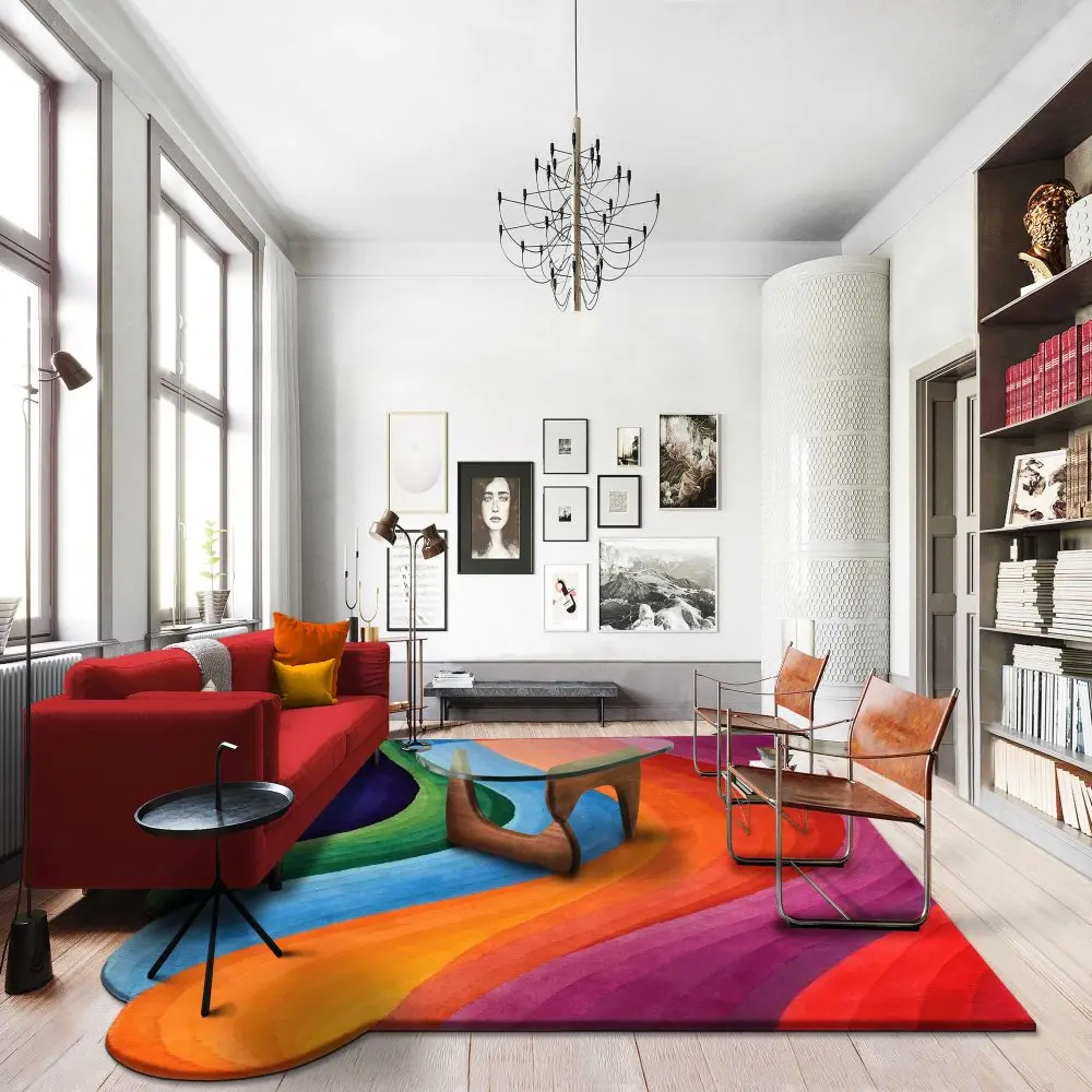 Colourful Rainbow Area Rug