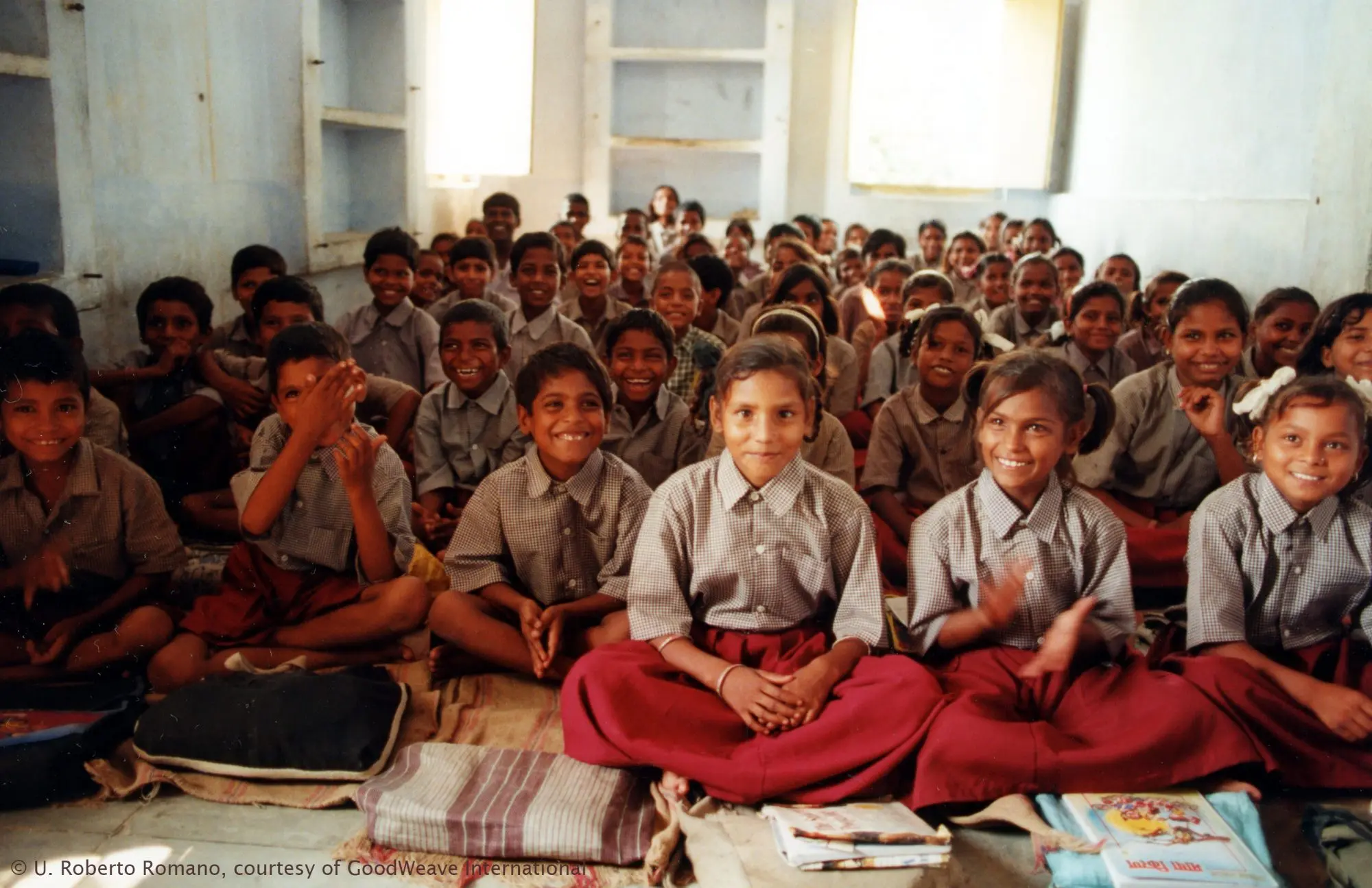 GoodWeave children happy learning in school