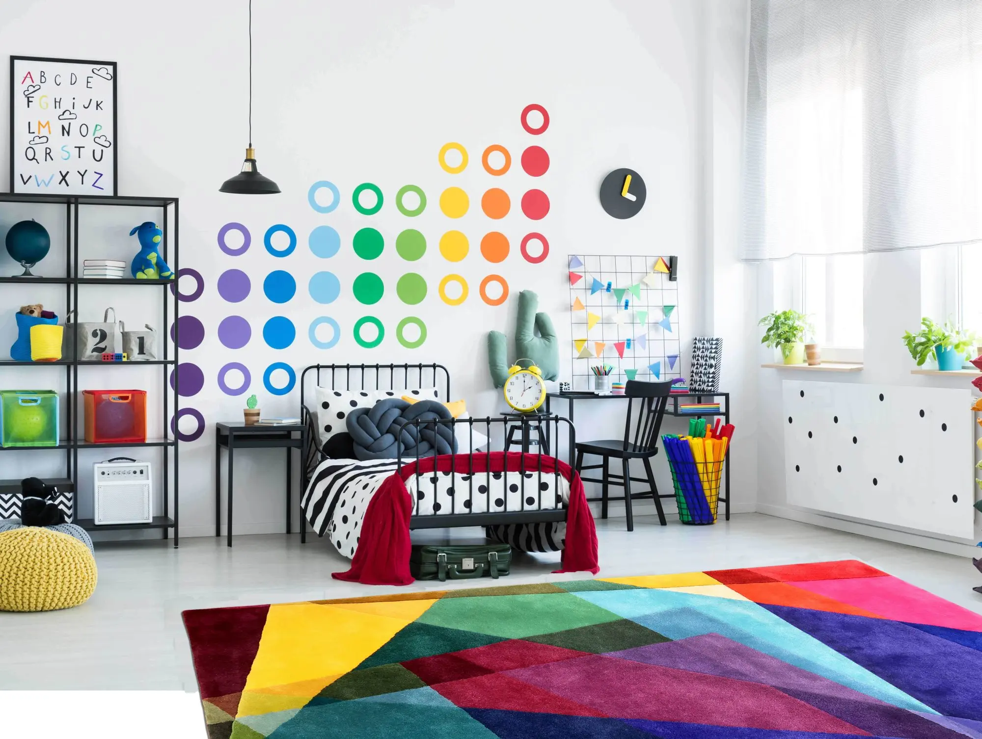Kaleidoscope Rug in child's room