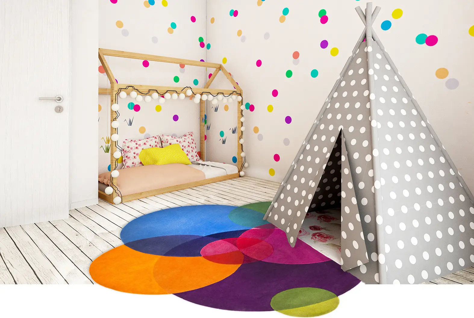 Bubbles Rug for nursery