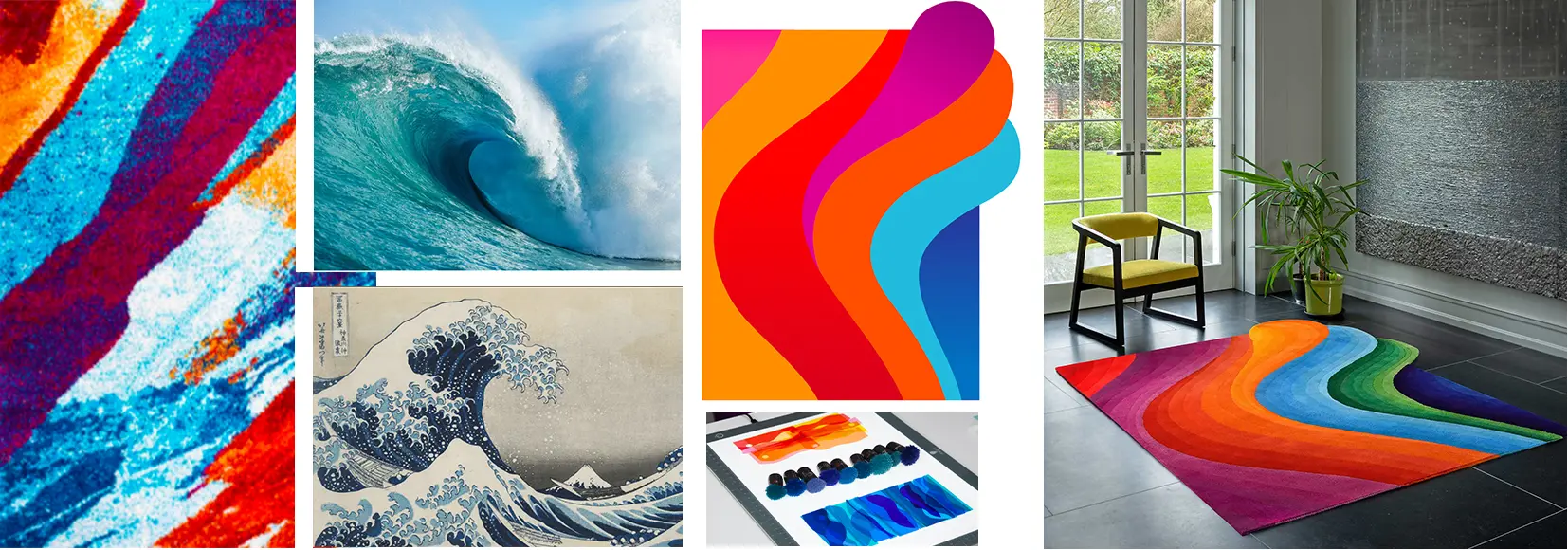 Art Inspired Rugs - The Wave