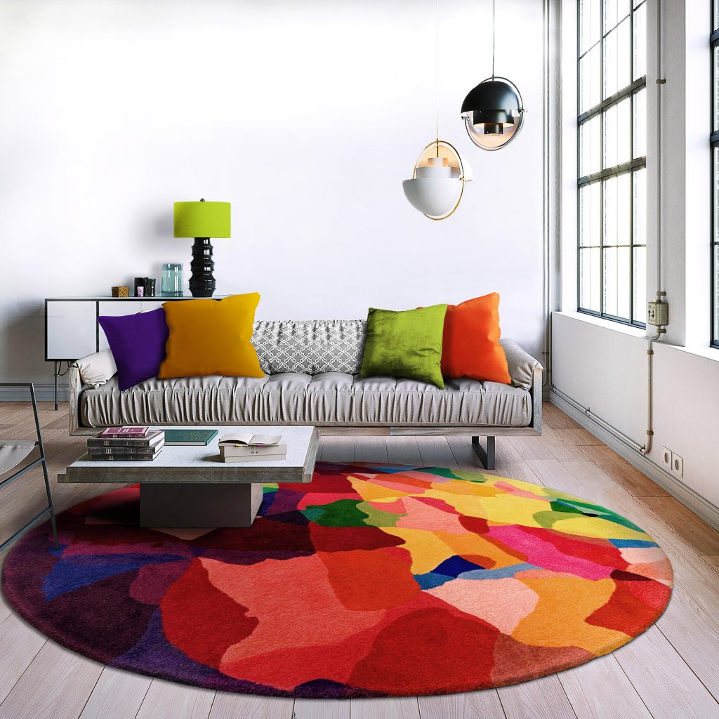 Rosie Circular Rug Sonya Winner Vibrant Contemporary Rugs