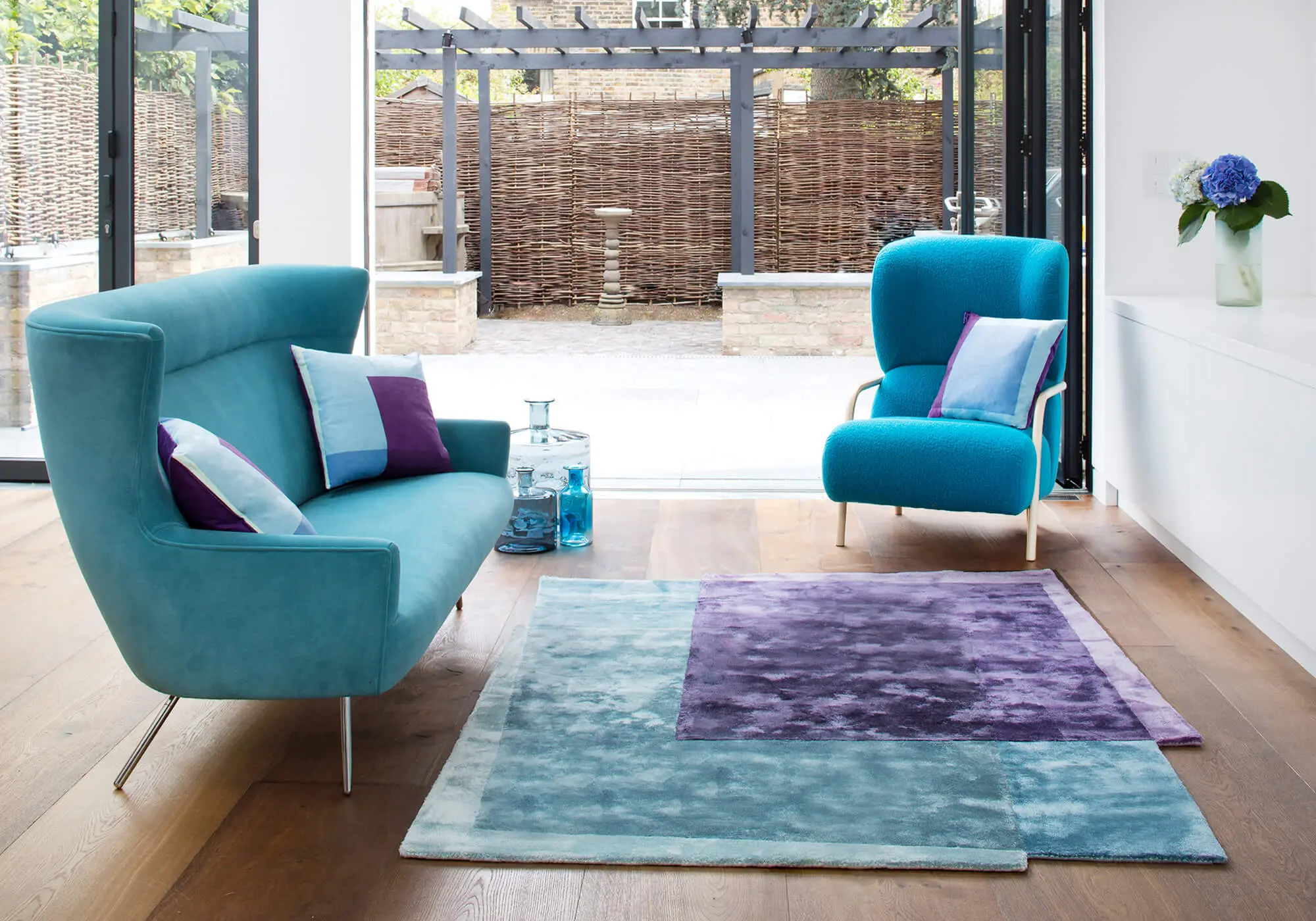 Rectangles Rug by Sonya Winner in Viscose