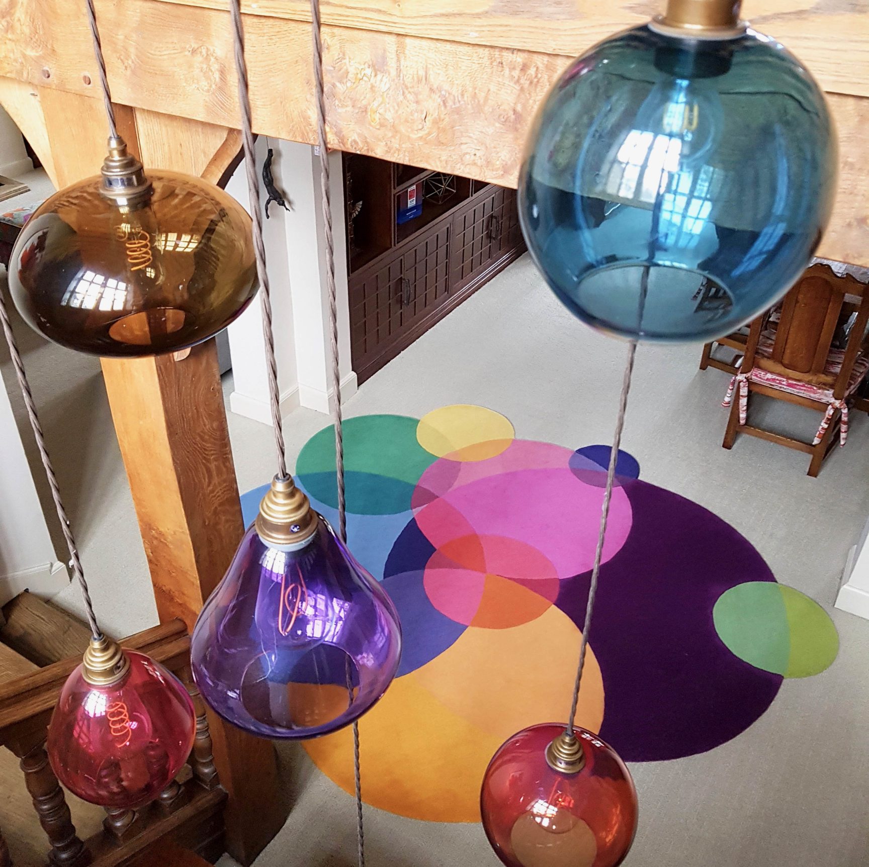 Natural Inset Rug Light How to accessorise your statement rug with lights - Sonya Winner ...