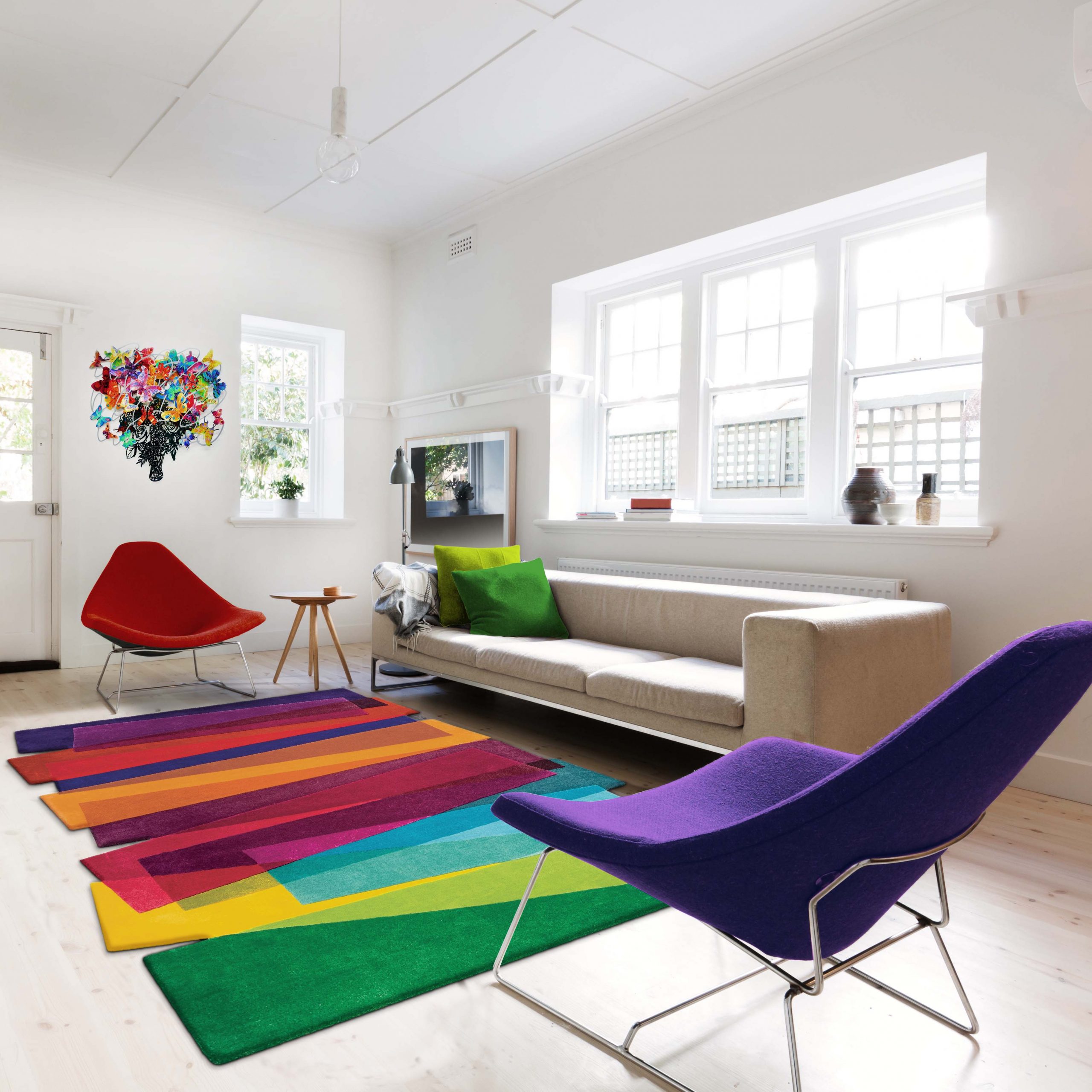 Sonya Winner Vibrant Contemporary Rugs, Colorful Modern Rugs
