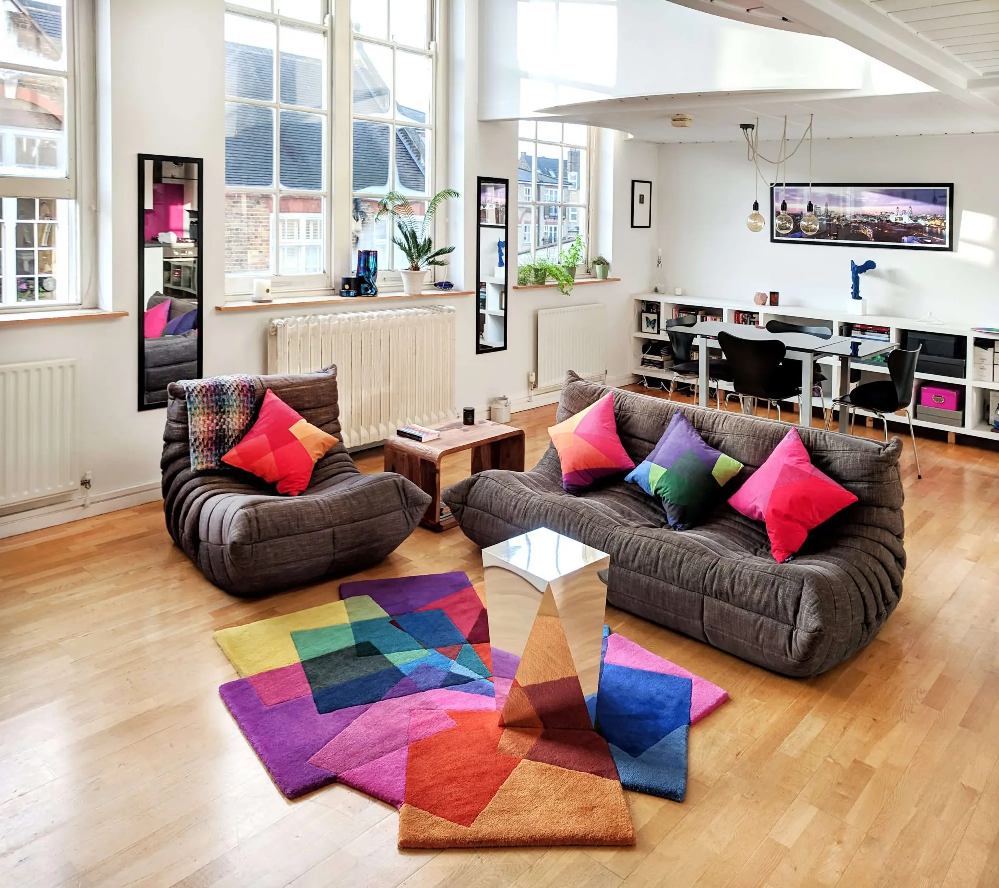 Natural light in contemporary interior