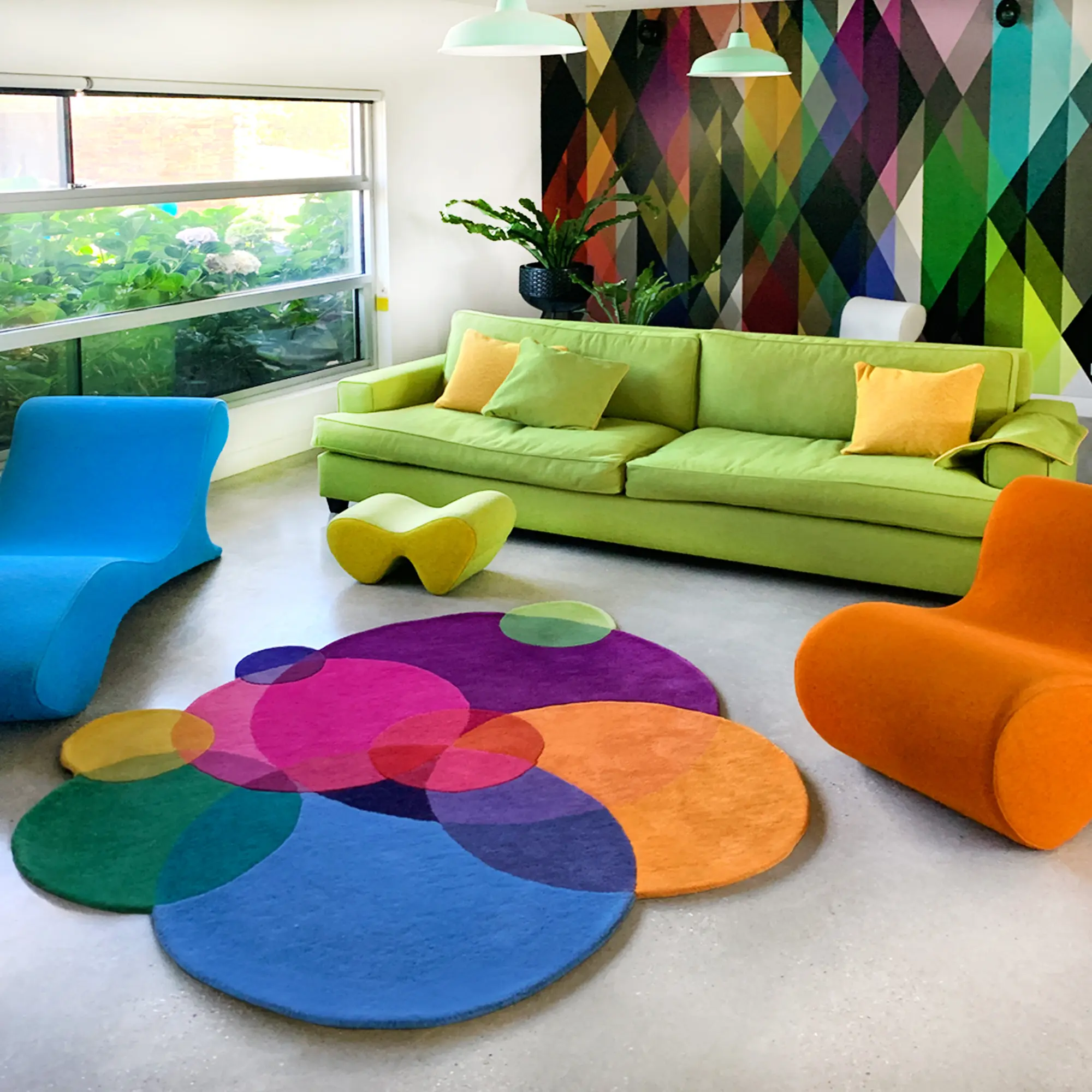 Kids Room Rug - Bubbles