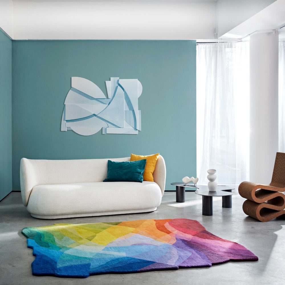 colour canyon contemporary rug