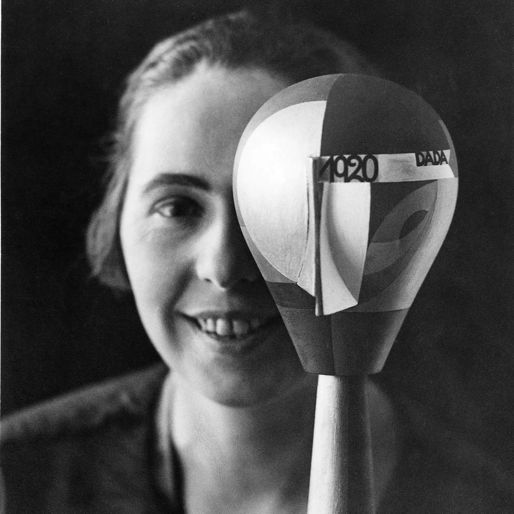 Sophie Taeuber Arp and one of her dada heads