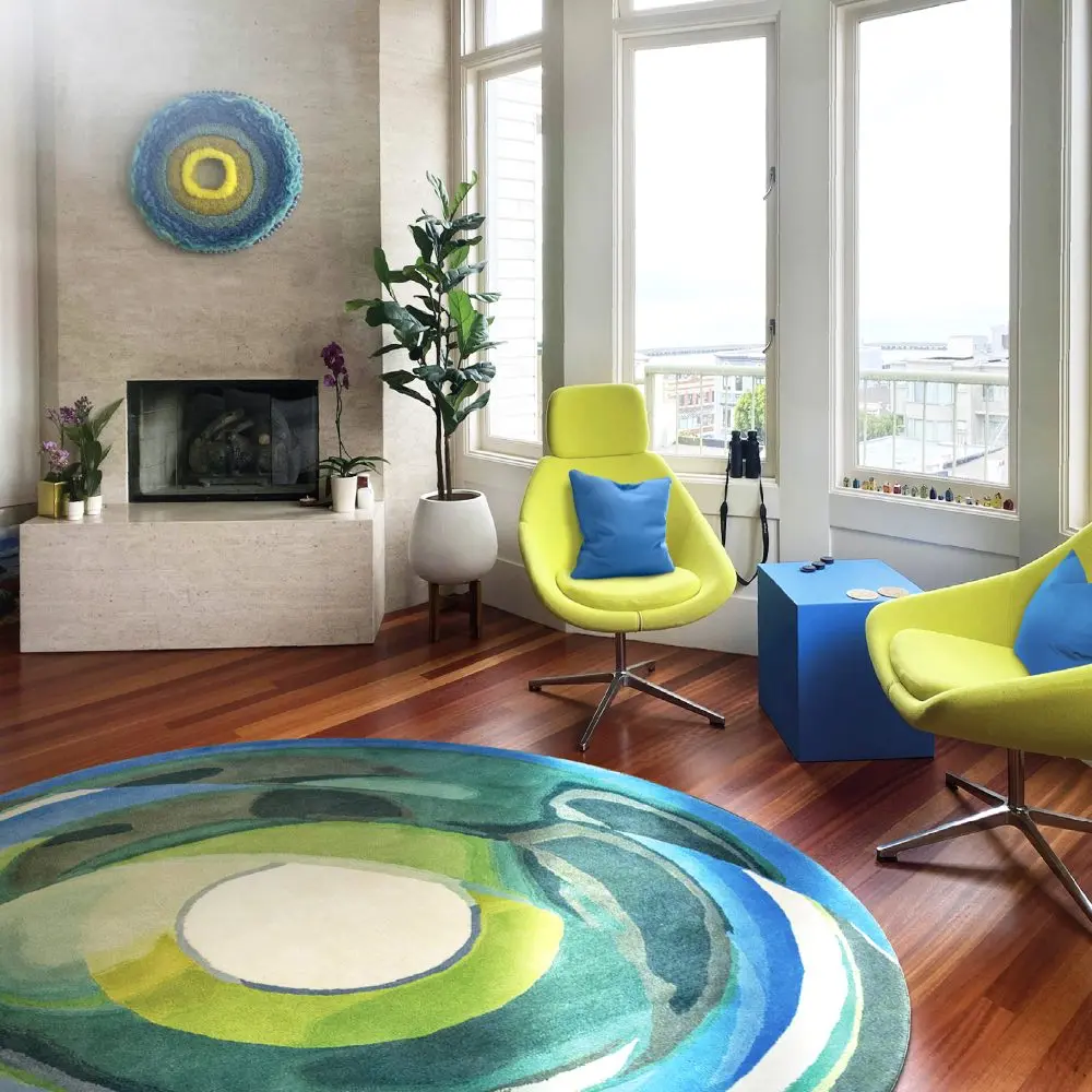 Round Designer Rug