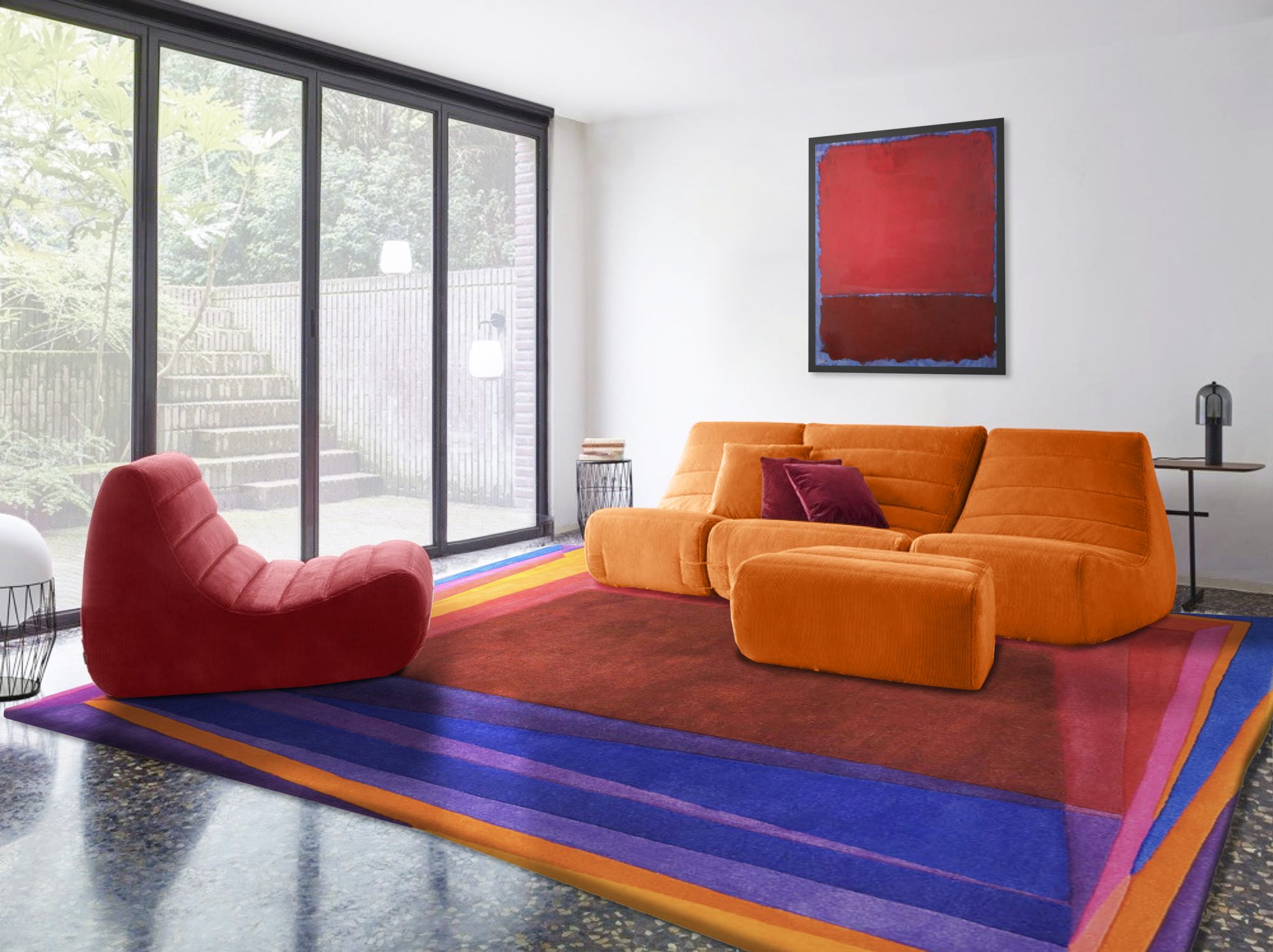 The Modular Sofa: A Phenomenon of Functional Design - Sonya Winner Vibrant  Contemporary Rugs