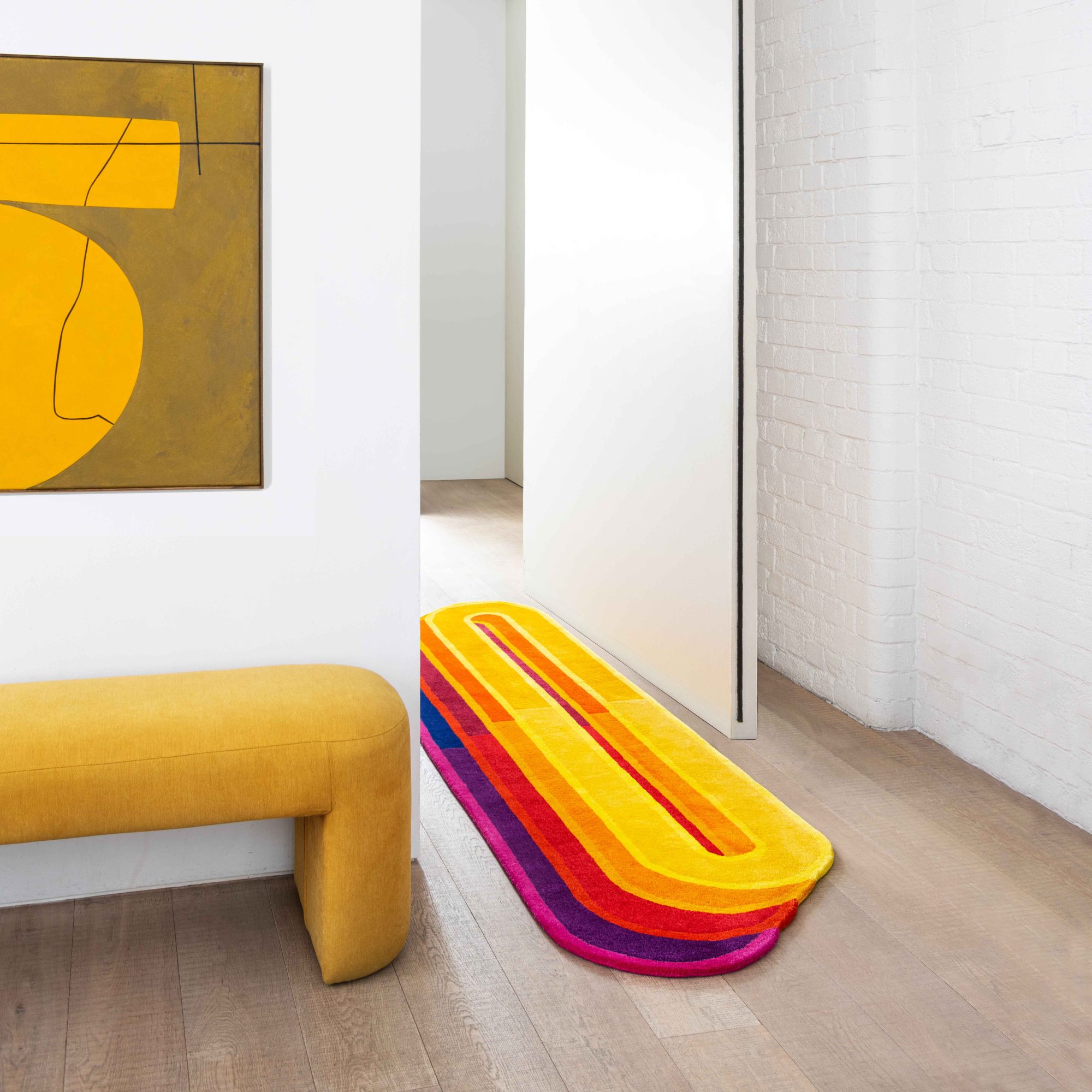 Deep Sunset Rug Amoeba Sunset Rug - Sonya Winner Vibrant Contemporary Rugs