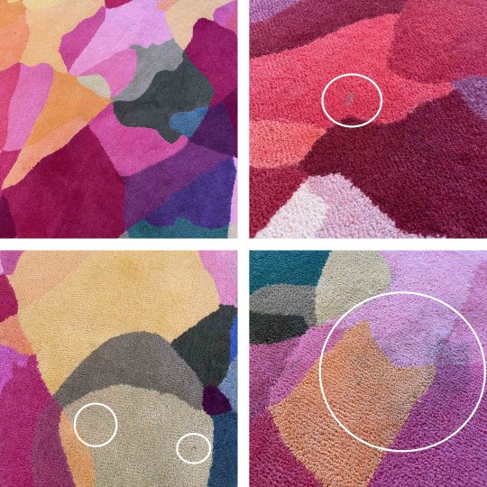 Rosie sale rug details