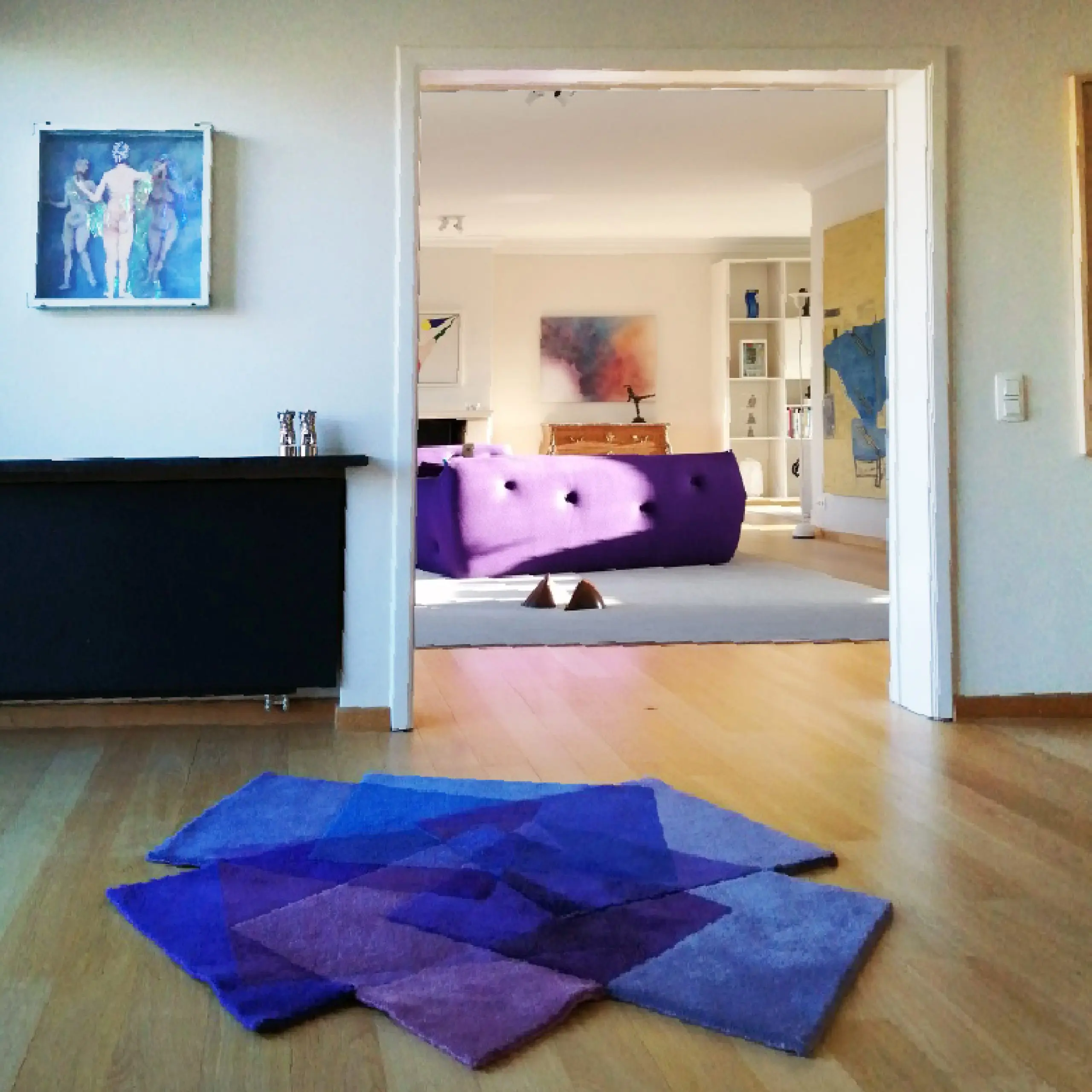 after matisse rug purple