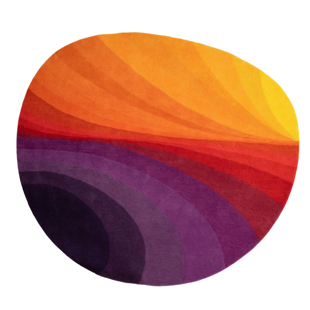 Deep Sunset Rug Amoeba Sunset Rug - Sonya Winner Vibrant Contemporary Rugs