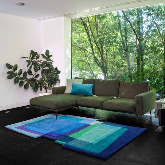 Relaxing Blue Green Rug