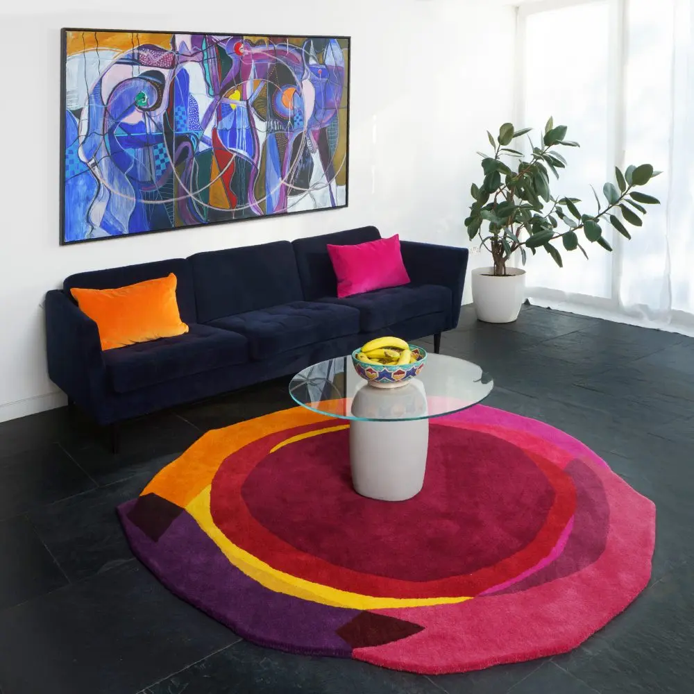 designer magenta rugs
