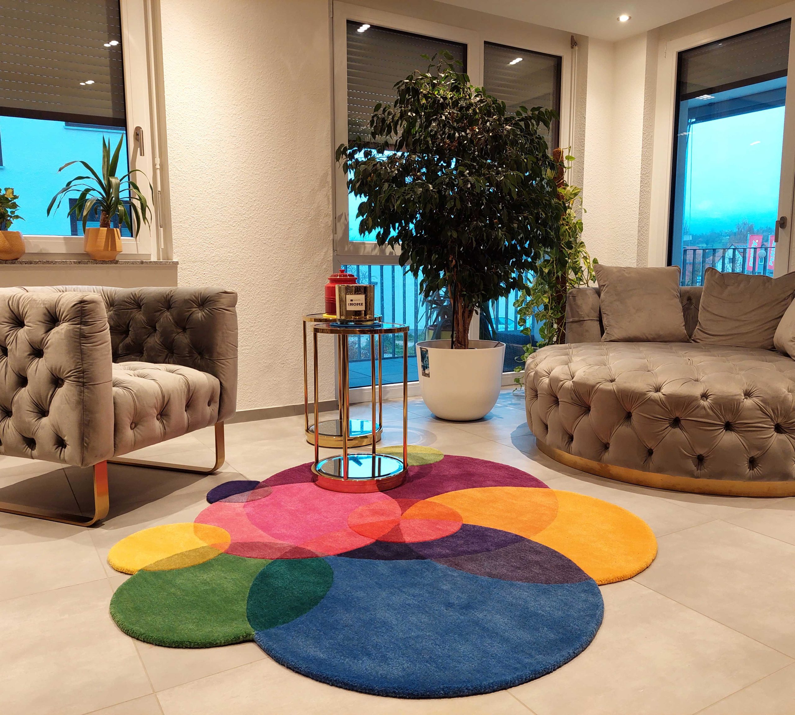 Colourful Circle Area Rug