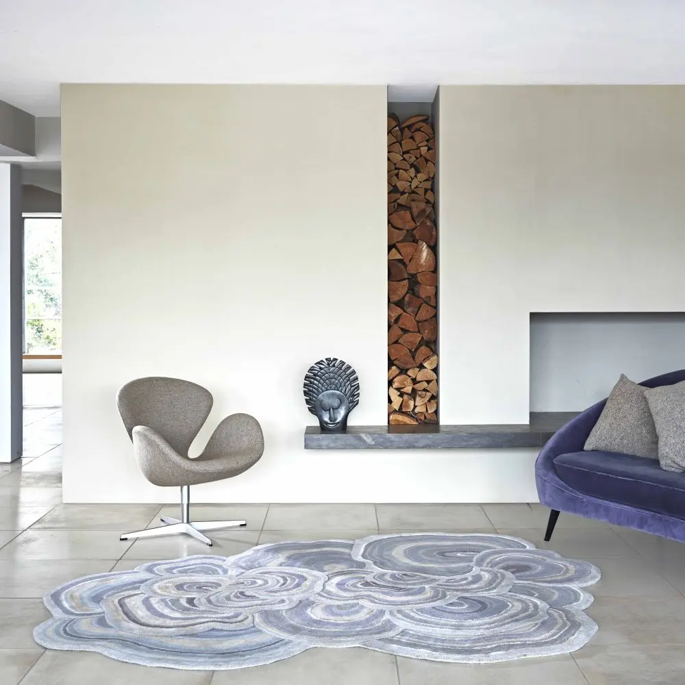 Lichen Griege luxury rug Sonya Winner 