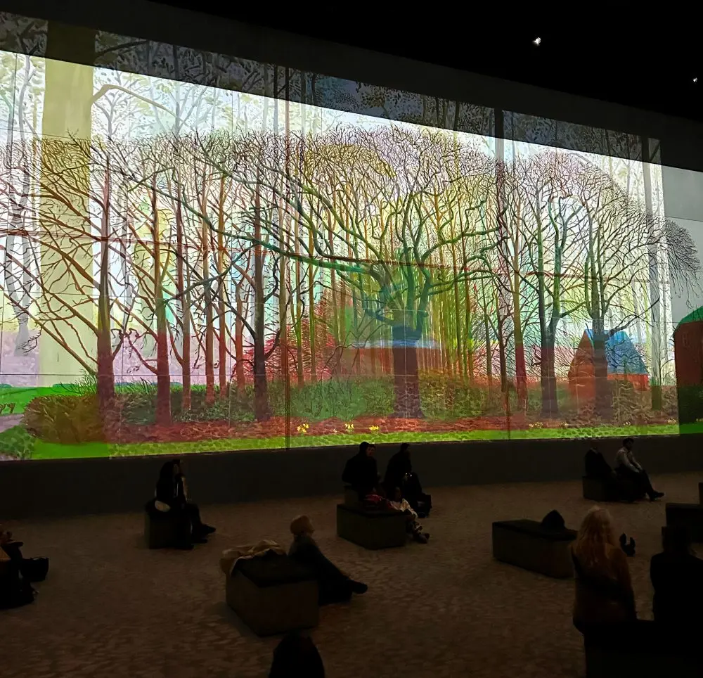 David Hockney Exhibition "Bigger Trees Near Warter" at 'Bigger and Closer' Exhibition 2023