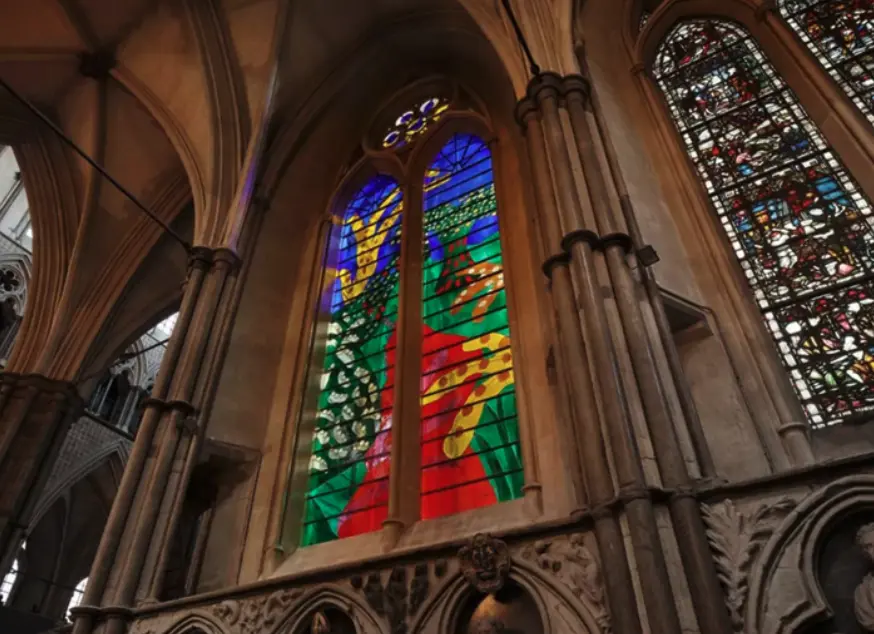 David Hockney Stained Glass Window