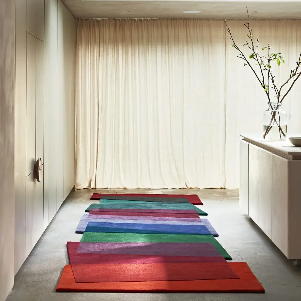 Colourful Luxury Hallway Rug Runner - Magic Stepping Stones by Sonya Winner Anti-slip underlay
