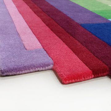 Colourful Multi Color Designer Rug Chromatic Pixels