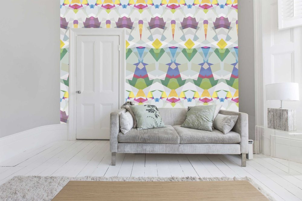 Geometric Colourful Designer wallpaper