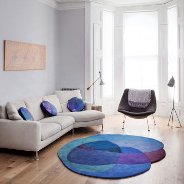 Jellybean Berry Blue Rug