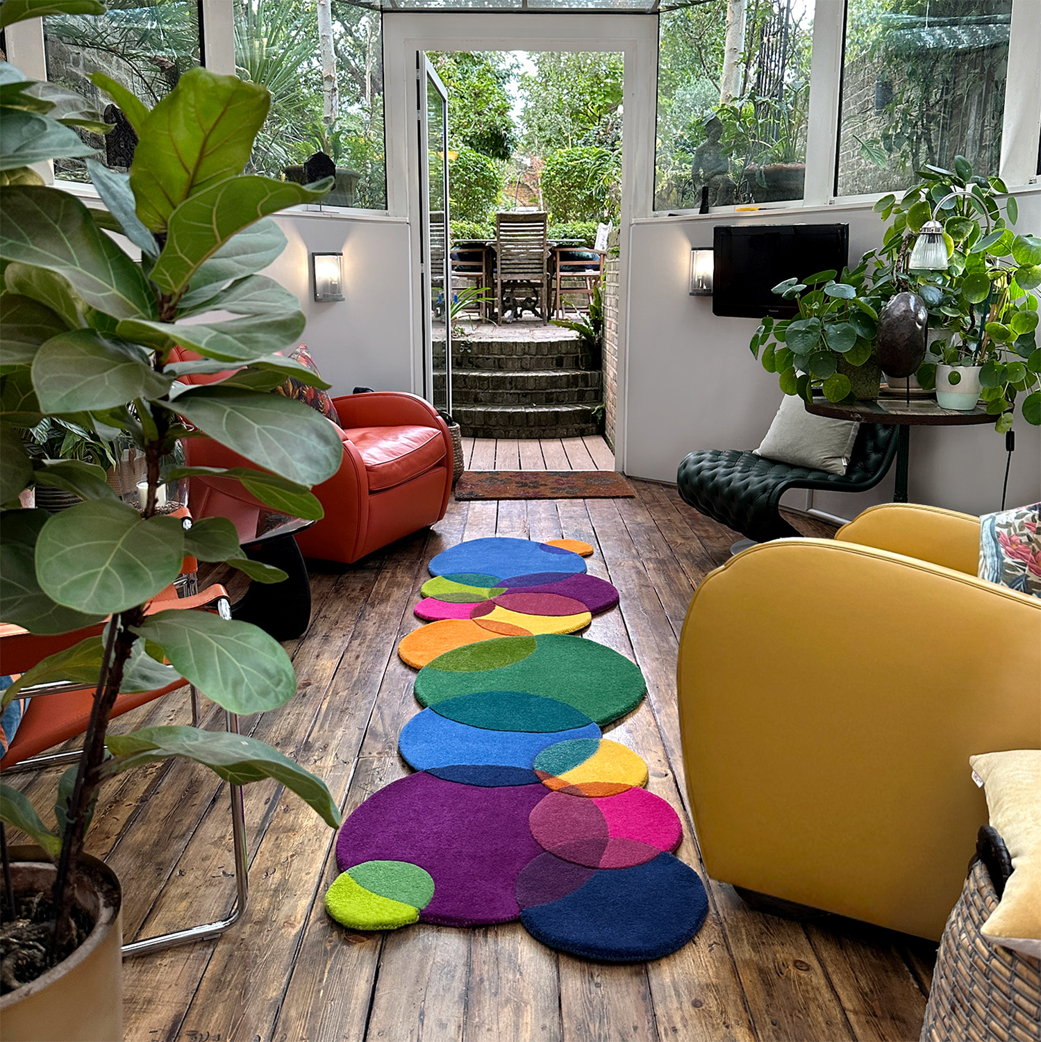 Bubbles Runner Sonya Winner Contemporary Rugs