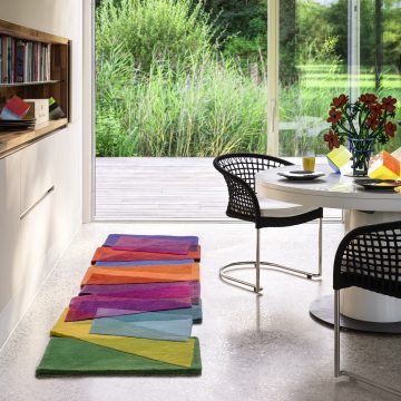 Vibrant Multi-Coloured Happy Runner Rug