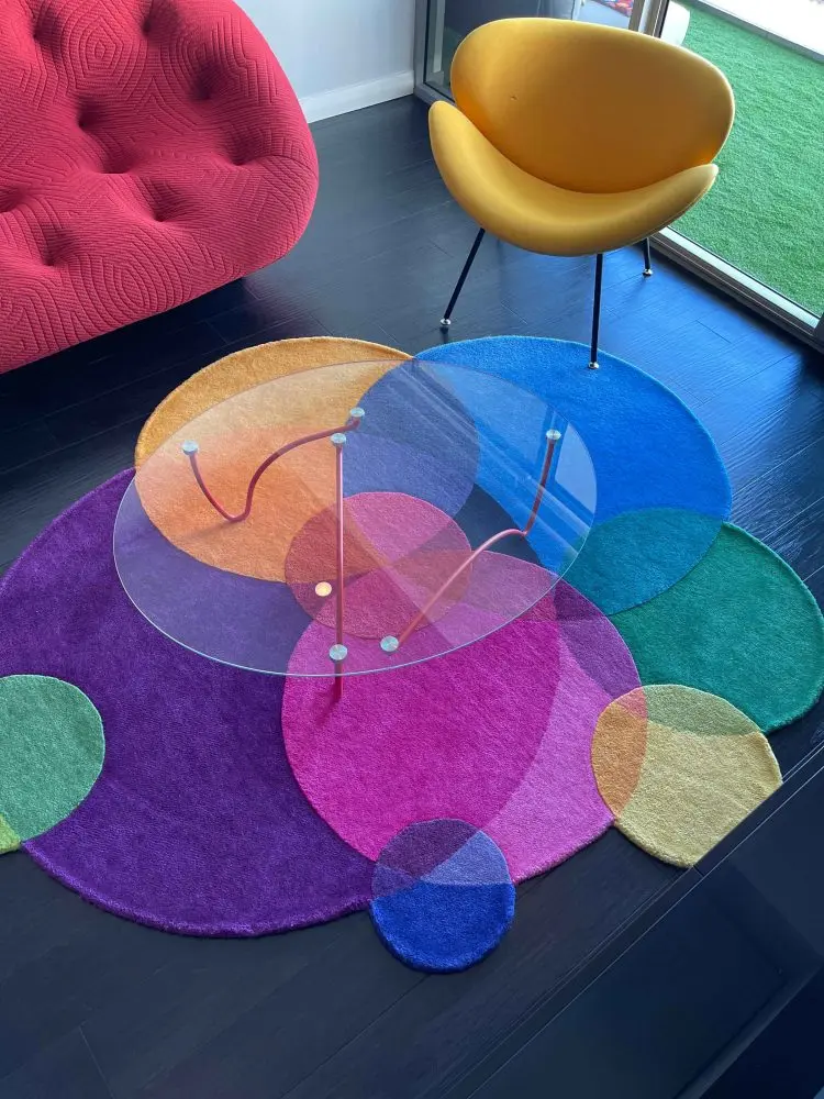 contemporary rug bubbles Sonya Winner 