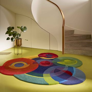 Contemporary Circle Geometric Sonia and Sonya Rug