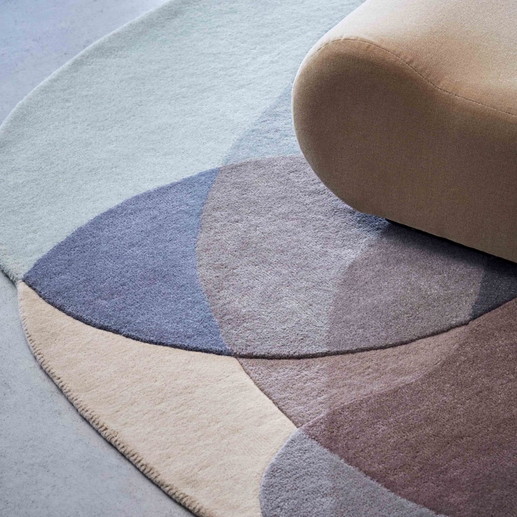 Discounted Contemporary Round Rug Jellybean